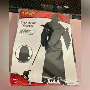 Spirit‎ Halloween Shadow Reaper Costume Complete Adult OSFM /Glowing Eyes